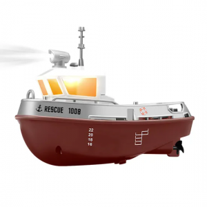 1:32 remote control ship, mini charging high speed boat rc remote control boat tugboat toy can be launched model boat
