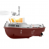 1:32 remote control ship, mini charging high speed boat rc remote control boat tugboat toy can be launched model boat