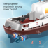 1:32 remote control ship, mini charging high speed boat rc remote control boat tugboat toy can be launched model boat