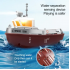 1:32 remote control ship, mini charging high speed boat rc remote control boat tugboat toy can be launched model boat
