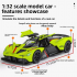 1:32 Sports Car Model Martin Valkyrie Metal Sound Light Pull-Back Seagull Wing Door Simulation Toy for Children
