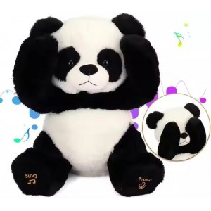 AI Panda Bear Plush Toy Interactive Electric Stuffed Animal Repeats What You Say Singing Talking Musical Plushies