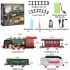 Rail Train Toy - Music Light Railway Christmas Electric Rail Car Train Tracks Toys for Kids 