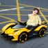 Electric Remote Control Car for Kids to Drive  with Parentled Headlight, Music Player