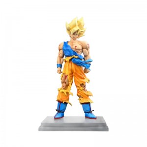 Dragon Ball Super Saiyan Battle Damaged Son Goku Statues Figura Anime 