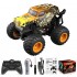 Shark head remote control stunt car-360 degree rotating big foot car-music and light children's toy car