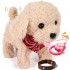 Fur plush toys-Licking dogs can sing and walk