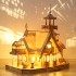 3D Wooden Puzzle House DIY with LED Light