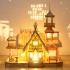 3D Wooden Puzzle House DIY with LED Light